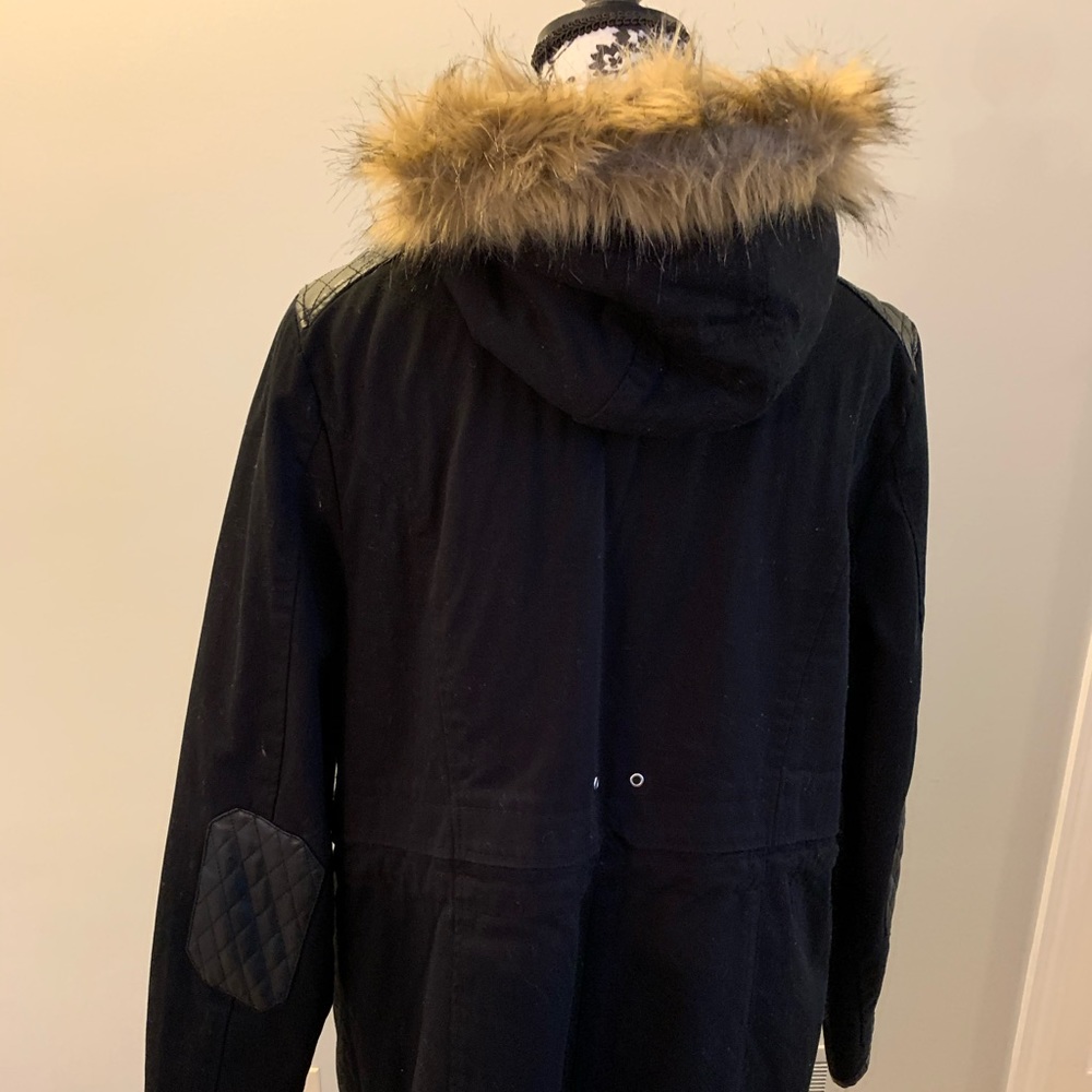 Torrid Leather/fur coat - Picture 5 of 6